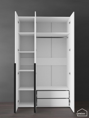Шкаф Linnea MHR-3-2 2050х1200х510 (Белый-М 11.1.2) в Надыме - nadym.ok-mebel.com | фото 5