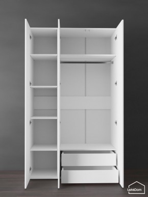 Шкаф Linnea MHR-3PO-2 2050х1200х510 (Белый-М 11.1.1) в Надыме - nadym.ok-mebel.com | фото 5