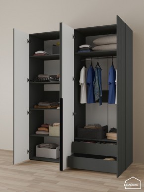 Шкаф Linnea MHR-4-2 2050х1600х510 (Графит-М 11.1.25) в Надыме - nadym.ok-mebel.com | фото 5