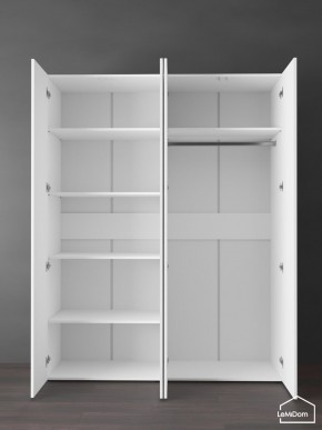 Шкаф Linnea MHR-4PO-1 2050х1600х510 (Белый-М 11.1.1) в Надыме - nadym.ok-mebel.com | фото 4