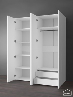 Шкаф Linnea MHR-4PO-2 2050х1600х510 (Белый-М 11.1.1) в Надыме - nadym.ok-mebel.com | фото 6