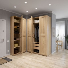 Шкаф МАКС двухдверный узкий, цвет Дуб Сонома в Надыме - nadym.ok-mebel.com | фото 4