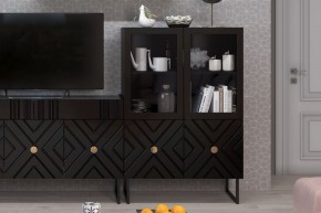 Шкаф низкий (2 стеклодвери) Марсель в Надыме - nadym.ok-mebel.com | фото 7
