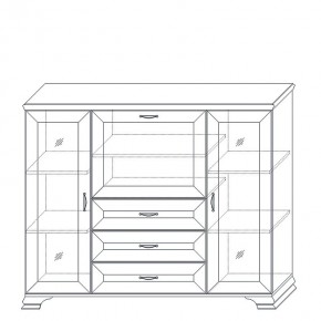 Шкаф низкий (2 стеклодвери) Сиена в Надыме - nadym.ok-mebel.com | фото 10