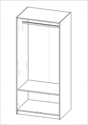 Шкаф ОРИОН двухдверный, цвет Дуб Сонома в Надыме - nadym.ok-mebel.com | фото 2