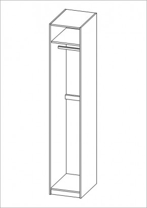 Шкаф ПЕГАС однодверный, цвет Дуб Сонома в Надыме - nadym.ok-mebel.com | фото 3