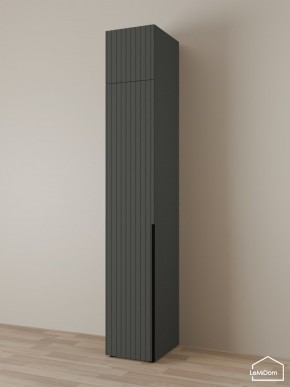 Шкаф с антресолью Linnea MHR-1A-2 2450х400х510 (Графит-М 11.1.25) в Надыме - nadym.ok-mebel.com | фото