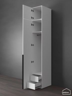 Шкаф с антресолью Linnea MHR-1A-3 2450х400х510 (Белый-М 11.1.1) в Надыме - nadym.ok-mebel.com | фото 6