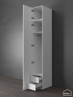 Шкаф с антресолью Linnea MHR-1POA-3 2450х400х510 (Белый-М 11.1.1) в Надыме - nadym.ok-mebel.com | фото 6
