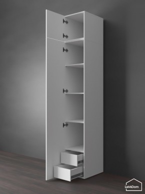 Шкаф с антресолью Linnea MHR-1POA-4 2450х400х510 (Белый-М 11.1.1) в Надыме - nadym.ok-mebel.com | фото 5
