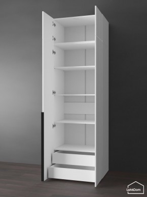 Шкаф с антресолью Linnea MHR-2A-4 2450х800х510 (Белый-М 11.1.2) в Надыме - nadym.ok-mebel.com | фото 5