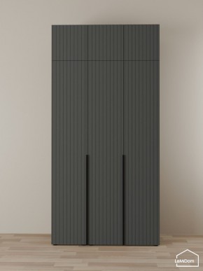 Шкаф с антресолью Linnea MHR-3A-2 2450х1200х510 (Графит-М 11.1.25) в Надыме - nadym.ok-mebel.com | фото
