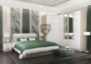 СОФИ СШК1600.1Шкаф 4-х ств с2мя зерк, 2 ящиками в Надыме - nadym.ok-mebel.com | фото 3