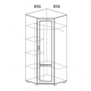 Шкаф угловой №243 Белла в Надыме - nadym.ok-mebel.com | фото 2