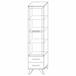Шкаф-витрина 450 Вега Скандинавия в Надыме - nadym.ok-mebel.com | фото 7