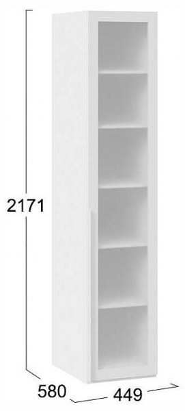 Шкаф-витрина Порто СМ-393.07.008 в Надыме - nadym.ok-mebel.com | фото 3