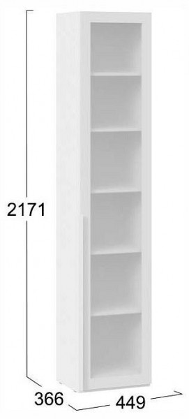 Шкаф-витрина Порто СМ-393.07.213 в Надыме - nadym.ok-mebel.com | фото 4