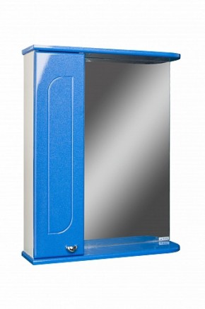 Шкаф-зеркало Радуга Синий металлик 55 левый АЙСБЕРГ (DA1129HZR) в Надыме - nadym.ok-mebel.com | фото