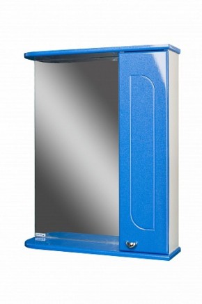 Шкаф-зеркало Радуга Синий металлик 55 правый АЙСБЕРГ (DA1129HZR) в Надыме - nadym.ok-mebel.com | фото 2