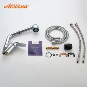 Смеситель для кухни Accoona A5410 с вытягивающейся лейкой в Надыме - nadym.ok-mebel.com | фото 3