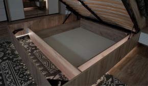 Спальня Джулия Кровать 160 МИ с подъемным механизмом Дуб крафт серый в Надыме - nadym.ok-mebel.com | фото 3