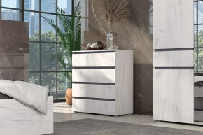 Спальный гарнитур Лиана (Дуб Крафт Белый/Графит) в Надыме - nadym.ok-mebel.com | фото 6
