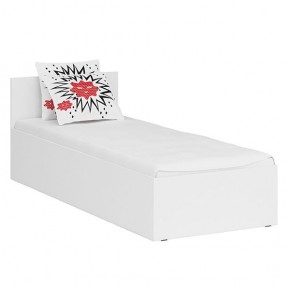 Стандарт Кровать 0800, цвет белый, ШхГхВ 83,5х203,5х70 см., сп.м. 800х2000 мм., без матраса, основание есть в Надыме - nadym.ok-mebel.com | фото