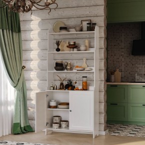 Стеллаж 20 Вествик, массив сосны, цвет белый в Надыме - nadym.ok-mebel.com | фото 4