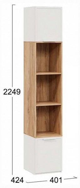 Стеллаж комбинированный Стелла в Надыме - nadym.ok-mebel.com | фото 4