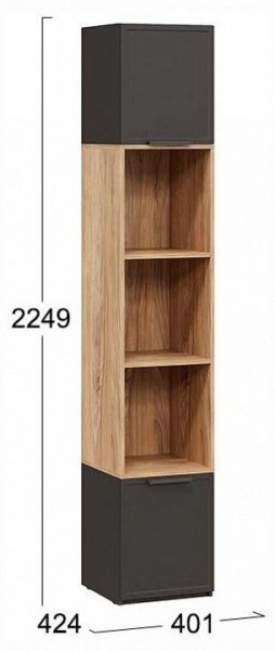 Стеллаж комбинированный Стелла в Надыме - nadym.ok-mebel.com | фото 4