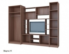 Стенка Марта 11 (Венге/Беленый дуб) в Надыме - nadym.ok-mebel.com | фото 4