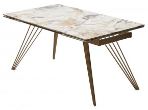Стол ACERRA NEW 160 GLOSS GRAND JADE SOLID CERAMIC/ каркас цвета шампань, ®DISAUR в Надыме - nadym.ok-mebel.com | фото 14