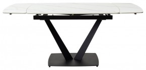 Стол ALATRI 120 MATT WHITE MARBLE SOLID CERAMIC / BLACK, ®DISAUR в Надыме - nadym.ok-mebel.com | фото 3