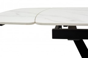 Стол ALATRI 120 MATT WHITE MARBLE SOLID CERAMIC / BLACK, ®DISAUR в Надыме - nadym.ok-mebel.com | фото 5