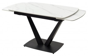 Стол ALATRI 120 MATT WHITE MARBLE SOLID CERAMIC / BLACK, ®DISAUR в Надыме - nadym.ok-mebel.com | фото 8