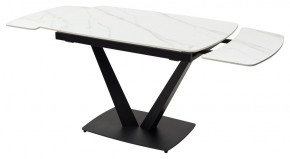 Стол ALATRI 120 MATT WHITE MARBLE SOLID CERAMIC / BLACK, ®DISAUR в Надыме - nadym.ok-mebel.com | фото 9