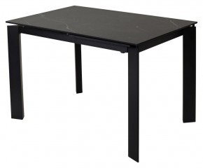 Стол CORNER 120 MATT BLACK MARBLE SOLID CERAMIC / BLACK, ®DISAUR в Надыме - nadym.ok-mebel.com | фото