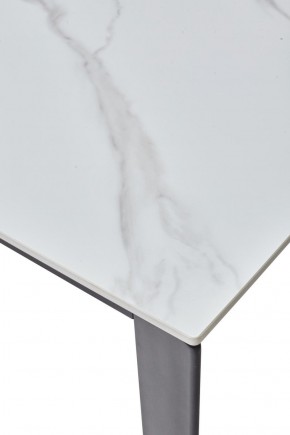 Стол CORNER 120 MATT WHITE MARBLE SOLID CERAMIC / BLACK, ®DISAUR в Надыме - nadym.ok-mebel.com | фото 8