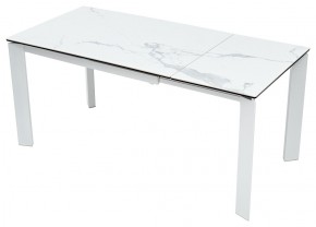 Стол CORNER 120 MATTE STATUARIO Белый мрамор матовый керамика, стекло/ белый каркас, ®DISAUR в Надыме - nadym.ok-mebel.com | фото 3