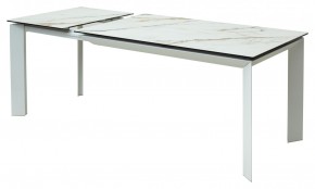 Стол CREMONA 160 KL-188 Контрастный мрамор / белый каркас, ®DISAUR в Надыме - nadym.ok-mebel.com | фото 6