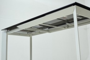 Стол CREMONA 180 KL-188 Контрастный мрамор матовый, итальянская керамика/ белый каркас, ®DISAUR в Надыме - nadym.ok-mebel.com | фото 8