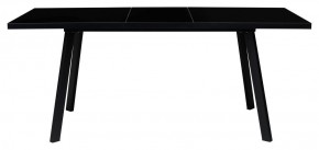 Стол ФИН 120 Черный, стекло/ Черный каркас М-City в Надыме - nadym.ok-mebel.com | фото 1