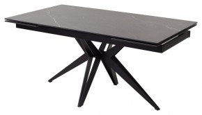 Стол FORIO 160 MATT BLACK MARBLE SOLID CERAMIC / BLACK, ®DISAUR в Надыме - nadym.ok-mebel.com | фото 1