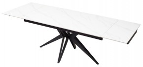 Стол FORIO 160 MATT WHITE MARBLE SOLID CERAMIC / BLACK, ®DISAUR в Надыме - nadym.ok-mebel.com | фото 7