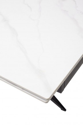Стол FORIO 160 MATT WHITE MARBLE SOLID CERAMIC / BLACK, ®DISAUR в Надыме - nadym.ok-mebel.com | фото 9