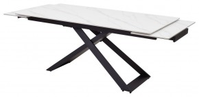 Стол LIVORNO 180 MATT WHITE MARBLE SOLID CERAMIC / BLACK, ®DISAUR в Надыме - nadym.ok-mebel.com | фото 5
