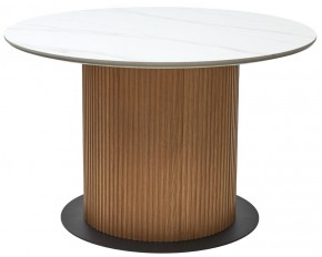 Стол MESA D120 цвет БЕЛЫЙ МРАМОР M326 / Каркас OAK, ®DISAUR в Надыме - nadym.ok-mebel.com | фото 9