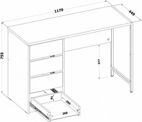Стол письменный СПМ-405 в Надыме - nadym.ok-mebel.com | фото 3