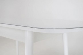Стол раскладной со стеклом (опоры массив цилиндрический) "Хоста" в Надыме - nadym.ok-mebel.com | фото 6