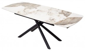 Стол RIVOLI 140 GLOSS LUXURY PANDORA SOLID CERAMIC / BLACK, ®DISAUR в Надыме - nadym.ok-mebel.com | фото 2